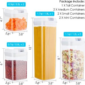 Airtight Food Storage Containers,Vtopmart 7 Pieces BPA Free Plastic