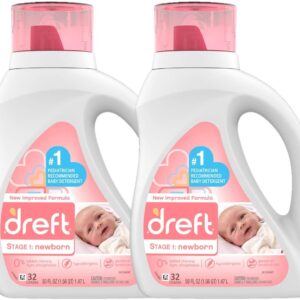Dreft Stage 1: Newborn Hypoallergenic Liquid Baby Laundry Detergent (HE)