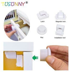 TUSUNNY 8+2/4+1PCS Magnetic Child Lock Baby Safety Baby Protection